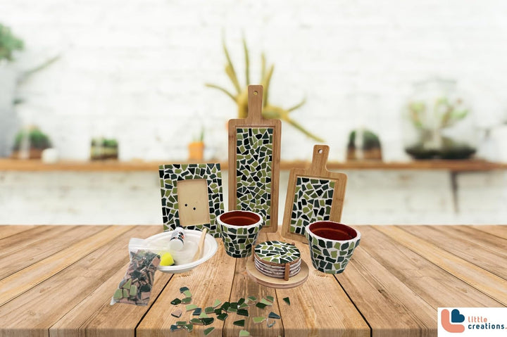 Little Creations mosaik Mini-Servierbrett Pastel | DIY Bastelset Erwachsene | Gestalte deine eigene