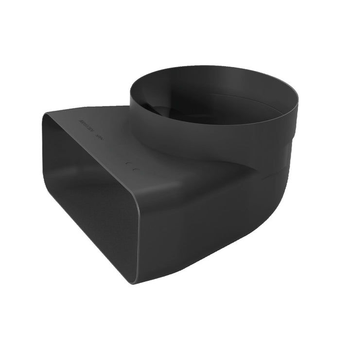 90° Adapterstück rund-flach