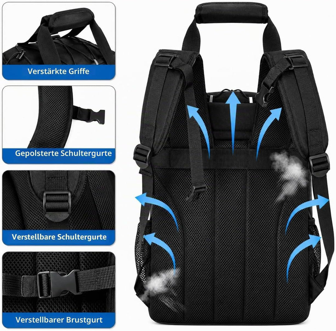 Kühlrucksack 40L, Leichter Rucksack mit Flaschenöffner, für Strand, Reisen, Camping und Mittagessen