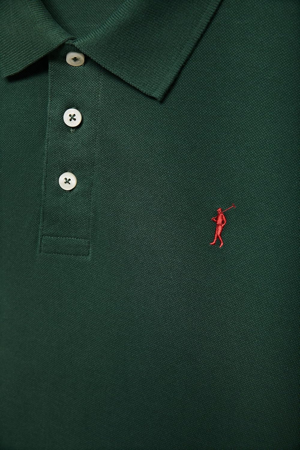 Polo Club Herren Poloshirt Kurzarm Regular Fit Baumwolle Männer Polohemd Longsleeve M Grün, M Grün