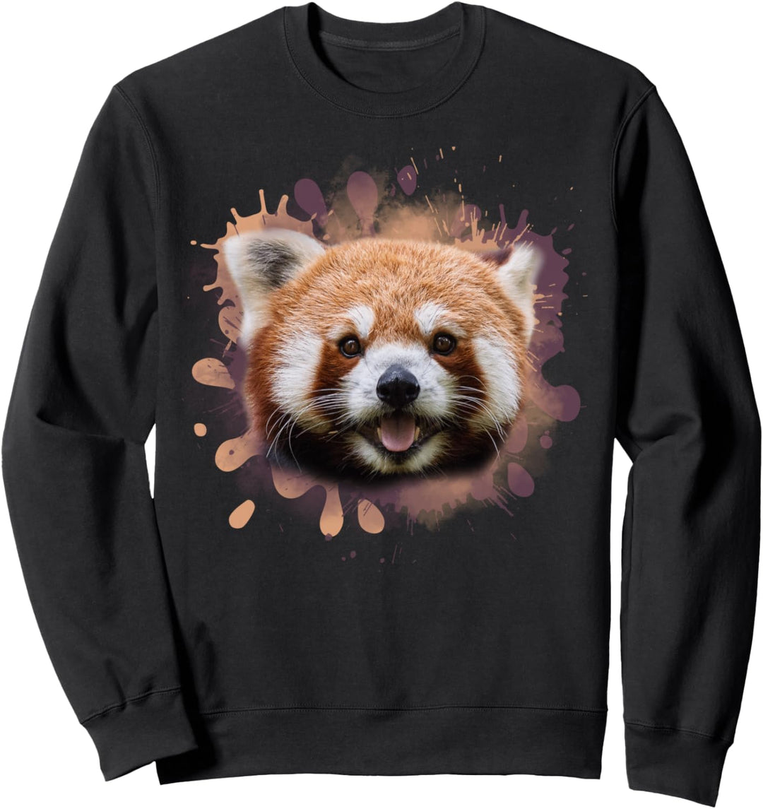Roter Panda Katzenbär Illustration Sweatshirt