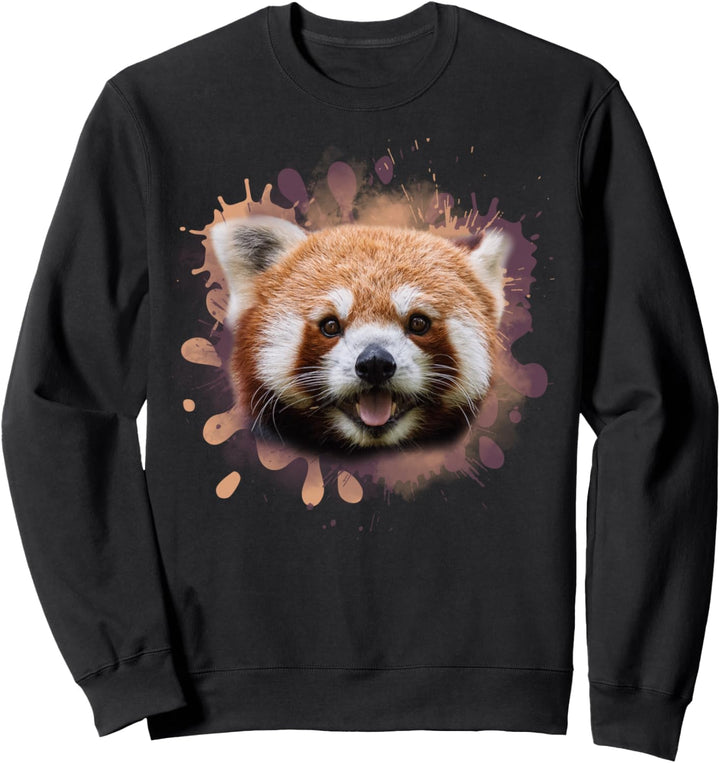 Roter Panda Katzenbär Illustration Sweatshirt