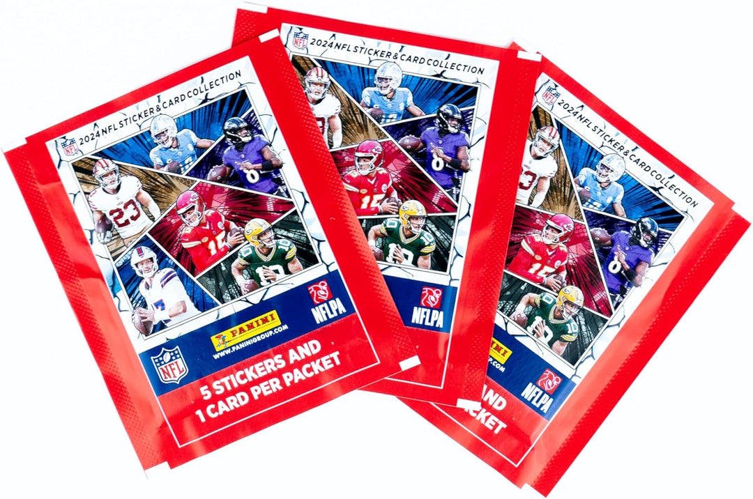 Panini 2024 NFL Sticker & Card Collection Display (50 Tütchen)