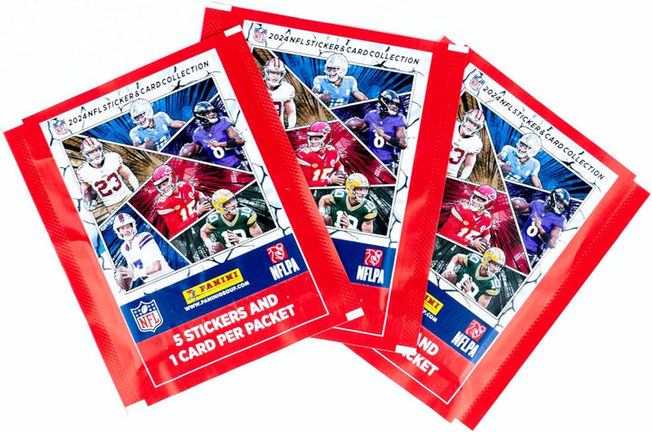 Panini 2024 NFL Sticker & Card Collection Display (50 Tütchen)