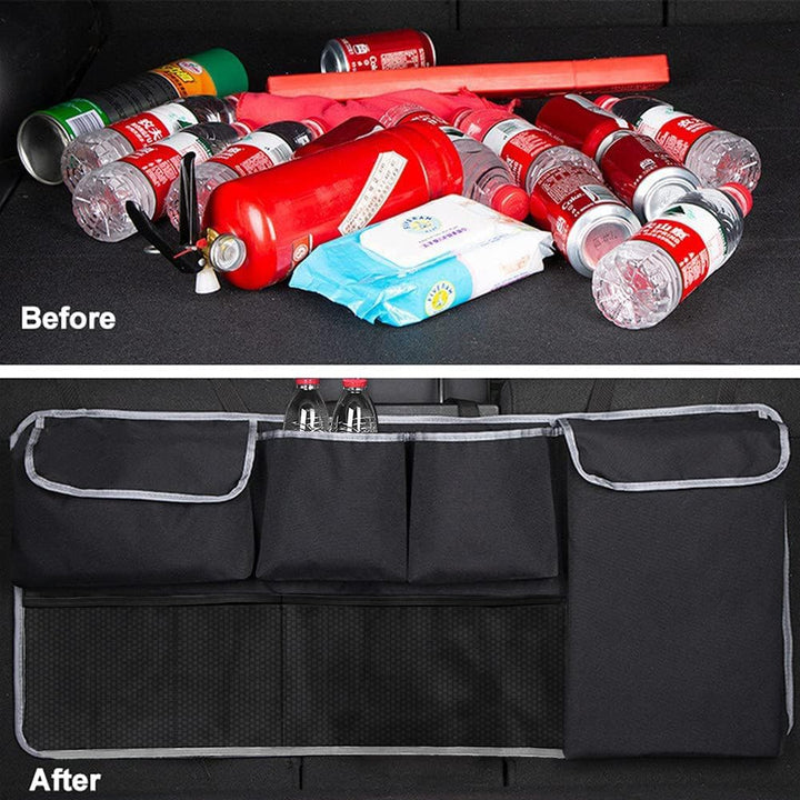 MEISHANG Auto Kofferraum Organizer, Aufbewahrungstasche, Kofferraumtasche, Autoorganisator, Autositz