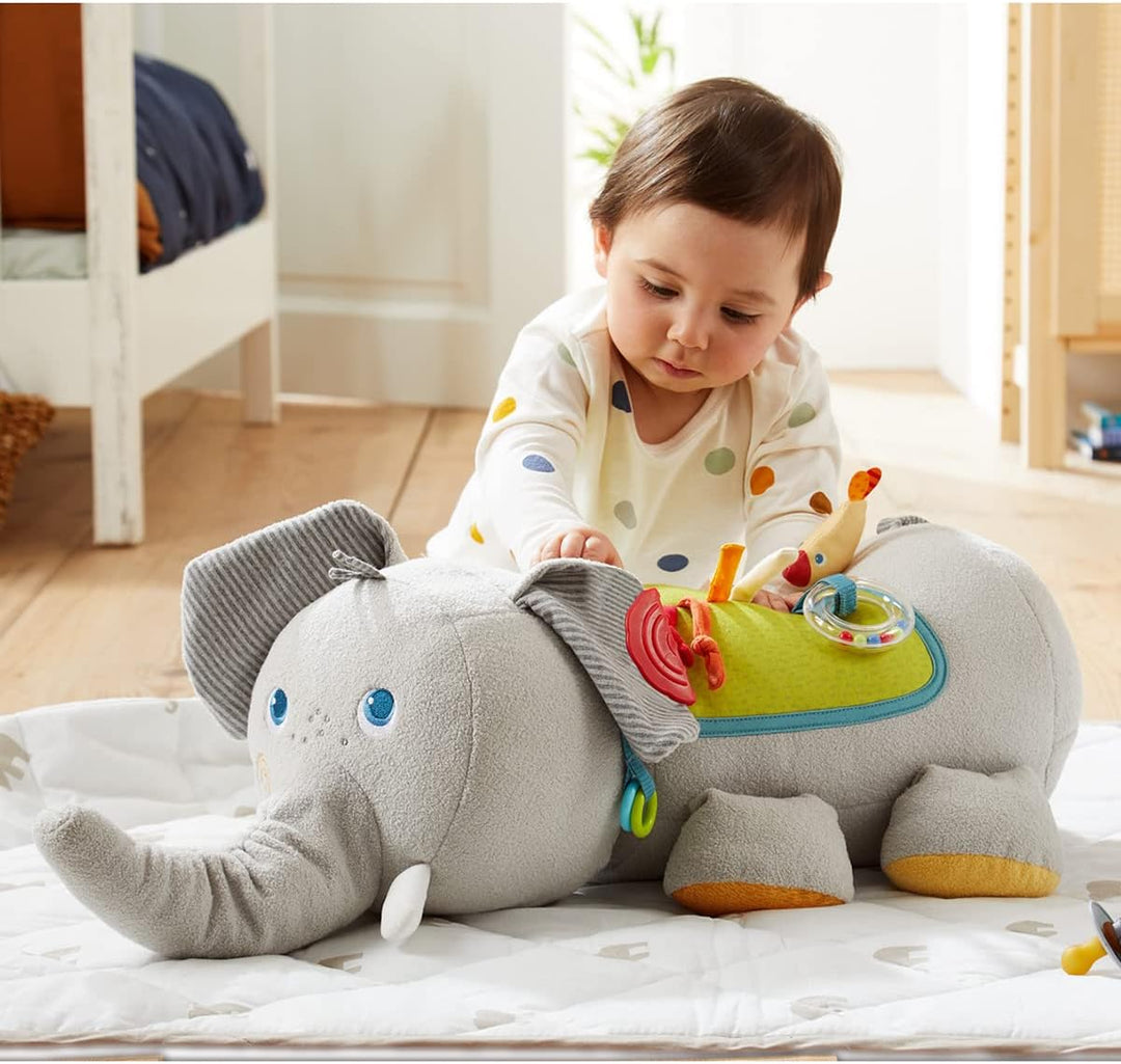 HABA 306454 - Entdeckertier Elefant, Multifunktionsspielzeug ab 6 Monaten