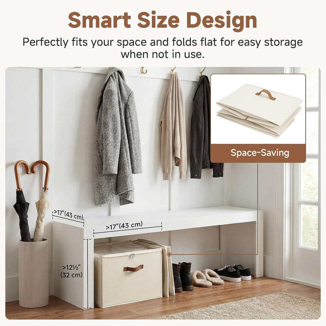 StorageWorks Schuh-Organizer für Schrank, Schuhboxen stapelbar, grosse Schuhorganizer platzsparend f