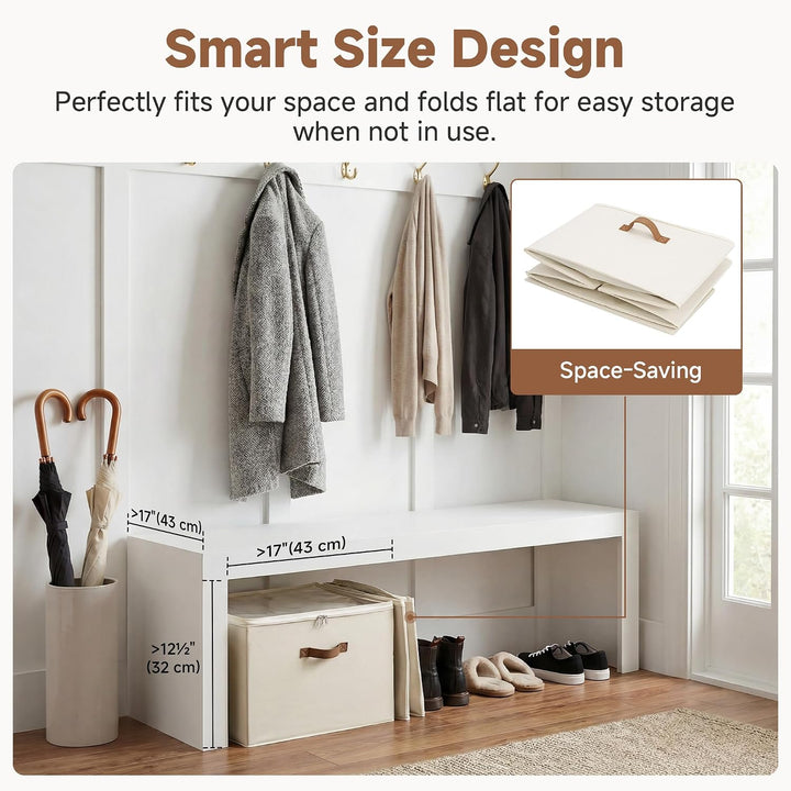 StorageWorks Schuh-Organizer für Schrank, Schuhboxen stapelbar, grosse Schuhorganizer platzsparend f