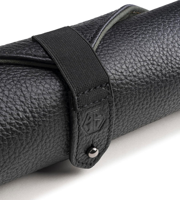 Angus Stoke Messertasche für Kochmesser aus Büffelleder | 14-Fächer Leder-Messerrolle für Köche – Me