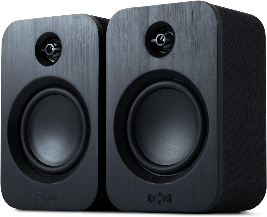 House of Marley Get Together Duo Bluetooth Lautsprecher Boxen Schwarz - Nachhaltig hergestellte Rega