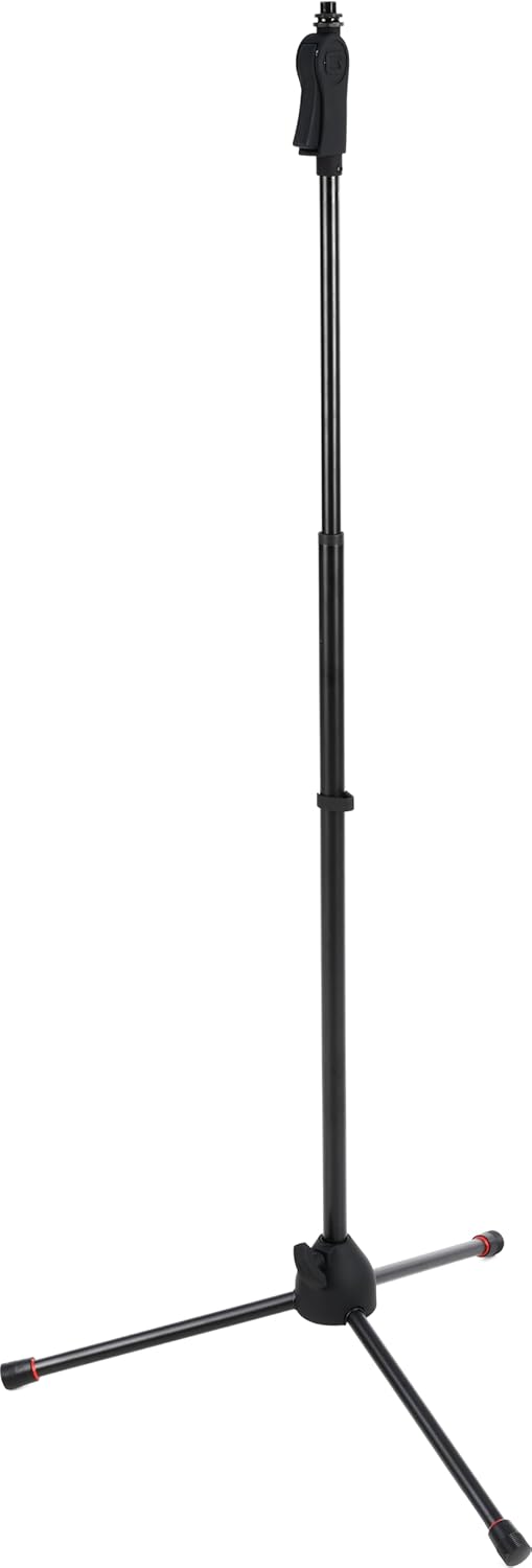 Gator Frameworks Deluxe Stativ-Mikrofonständer mit Kupplungshöhenverstellung, schwarz (GFW-MIC-2100)