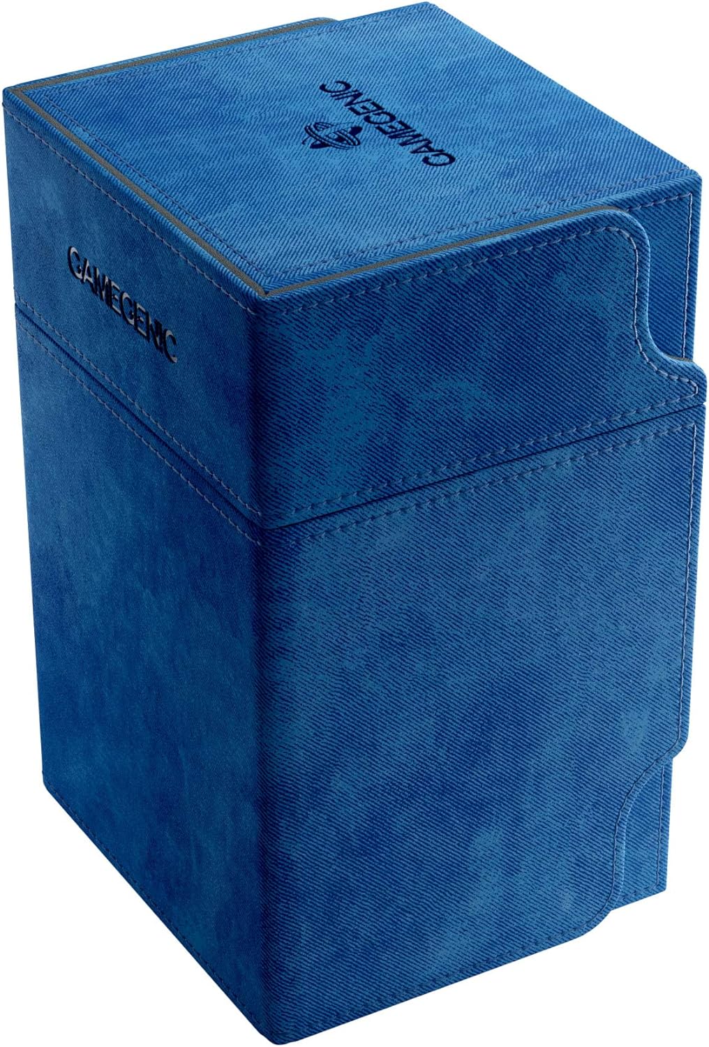 Gamegenic Watchtower 100-Card Convertible Deck Box, Blue Blau, Blau