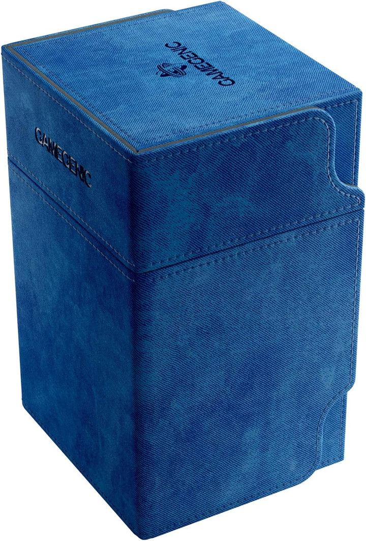 Gamegenic Watchtower 100-Card Convertible Deck Box, Blue Blau, Blau