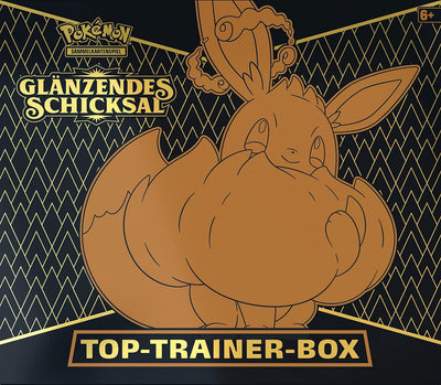 Pokémon-Sammelkartenspiel: Top-Trainer-Box Glänzendes Schicksal (10 Boosterpacks & Premium-Zubehör)