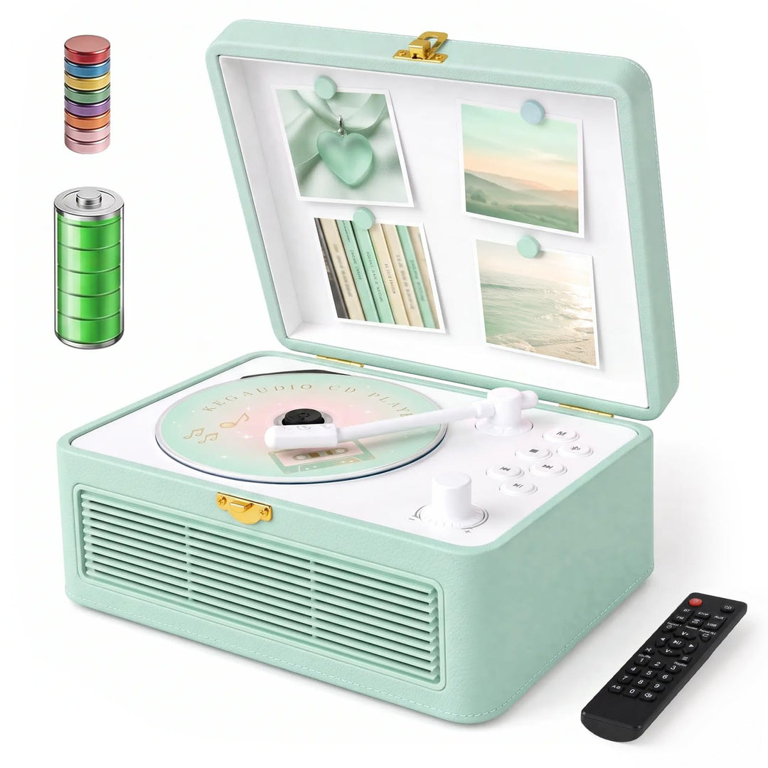 CD Player Tragbar Bluetooth: Kegaudio Radio mit CD-Player Tragbarer mit Lautsprecher Fernbedienung U