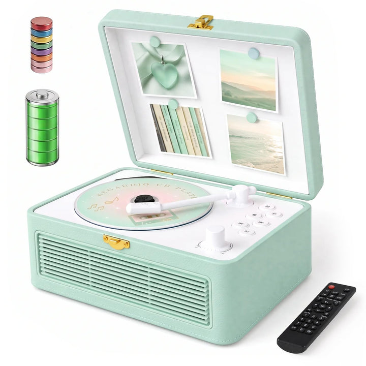 CD Player Tragbar Bluetooth: Kegaudio Radio mit CD-Player Tragbarer mit Lautsprecher Fernbedienung U