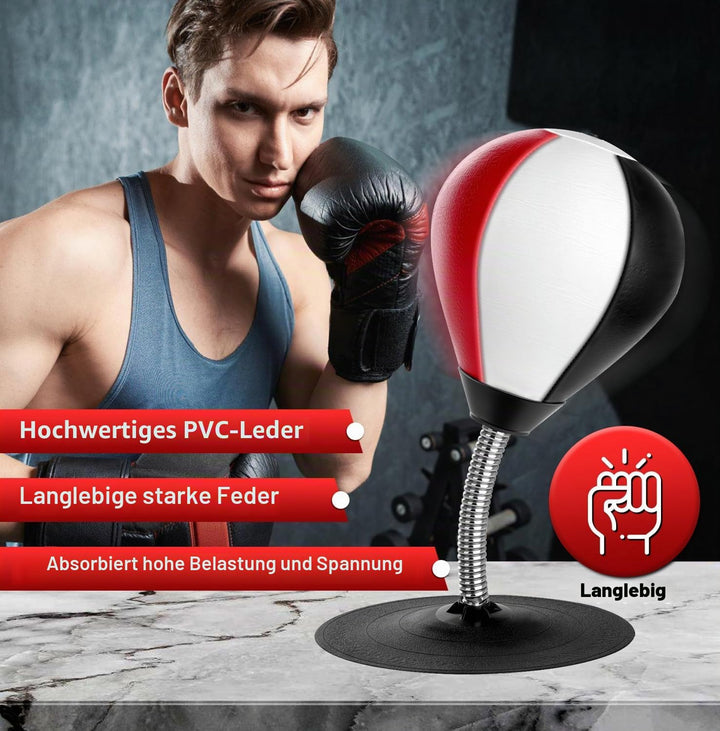 NZQXJXZ Boxsack für den Schreibtisch, Punchingball Tisch | mit Superstarkem Saugnapf und Tischklemme