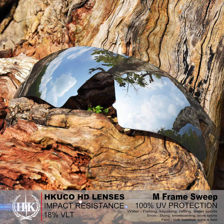 HKUCO Plus Replacement Lenses For Oakley M Frame Sweep 3 pair Combo Pack