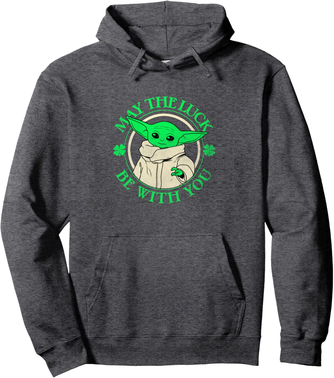 Star Wars St. Patrick's Day Grogu May The Luck Be With You Pullover Hoodie