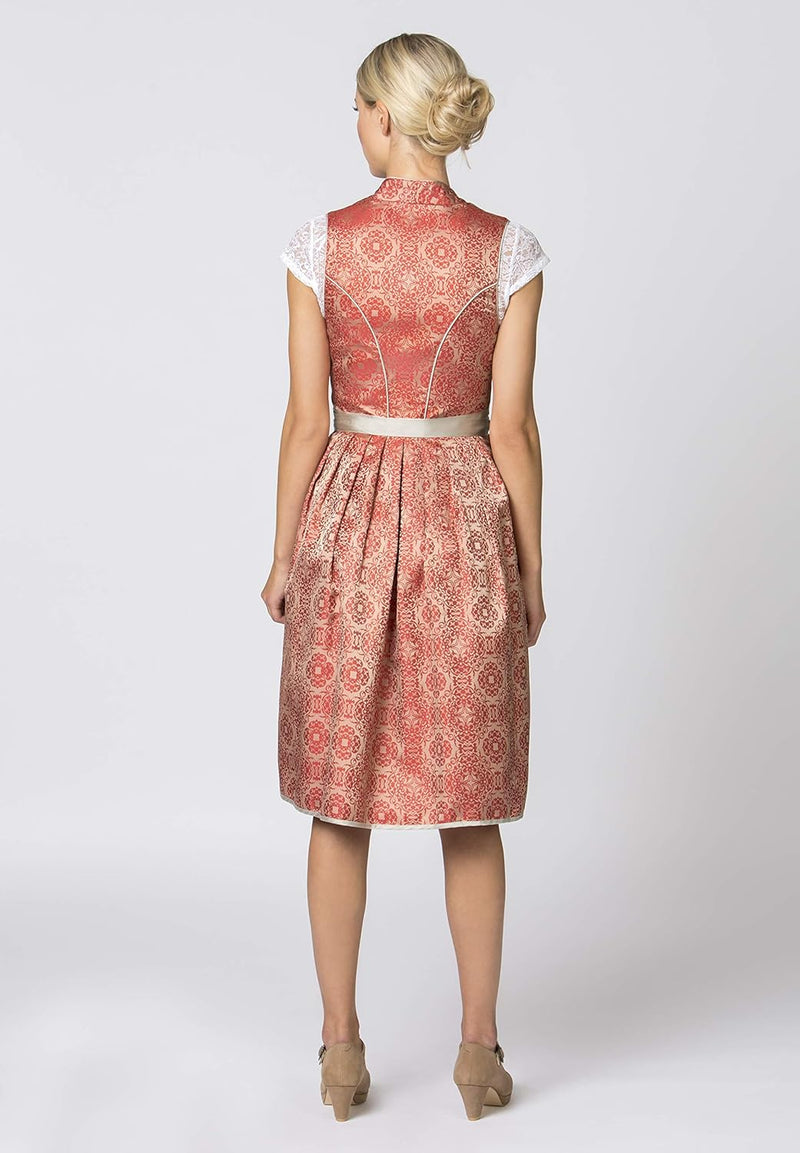 Stockerpoint Damen Dirndl Odina Kleid für besondere Anlässe 30 Rot, 30 Rot