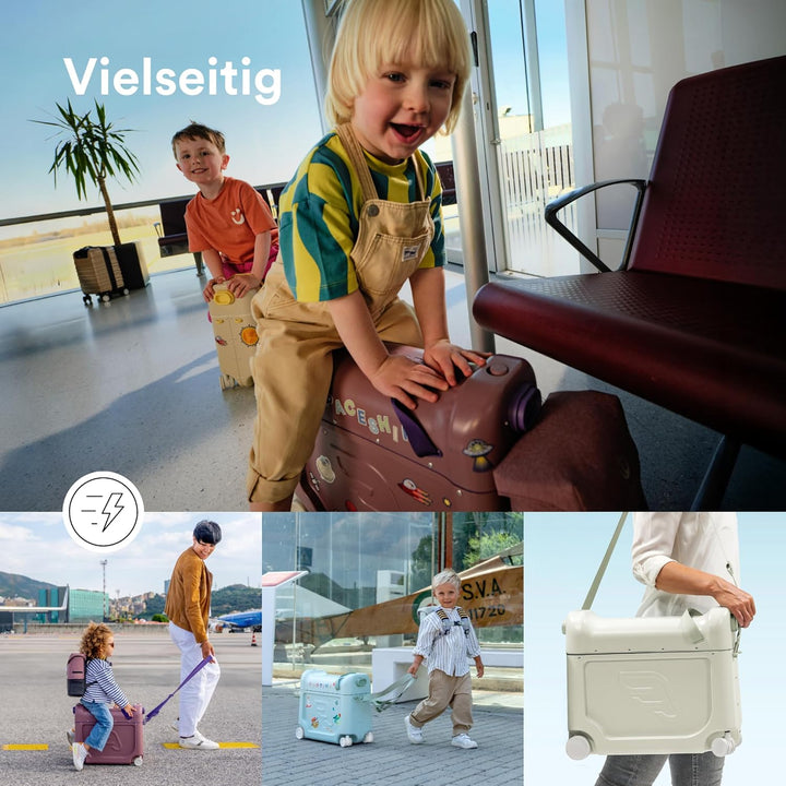 Stokke JetKids BedBox, Sea Green - Aufsitzkoffer für Kinder von 2-7 Jahren (bis 35 kg) - Lässt Sich