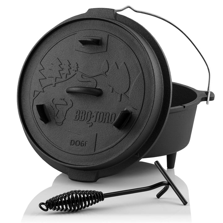 BBQ-Toro Dutch Oven Forest Serie | bereits eingebrannt - preseasoned | Verschiedene Grössen | Gussei