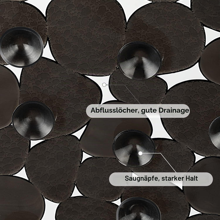 WELTRXE Duschmatte, Antirutschmatte aus Kunststoff für Kinder und Familie Dusche, rutschfeste Badewa