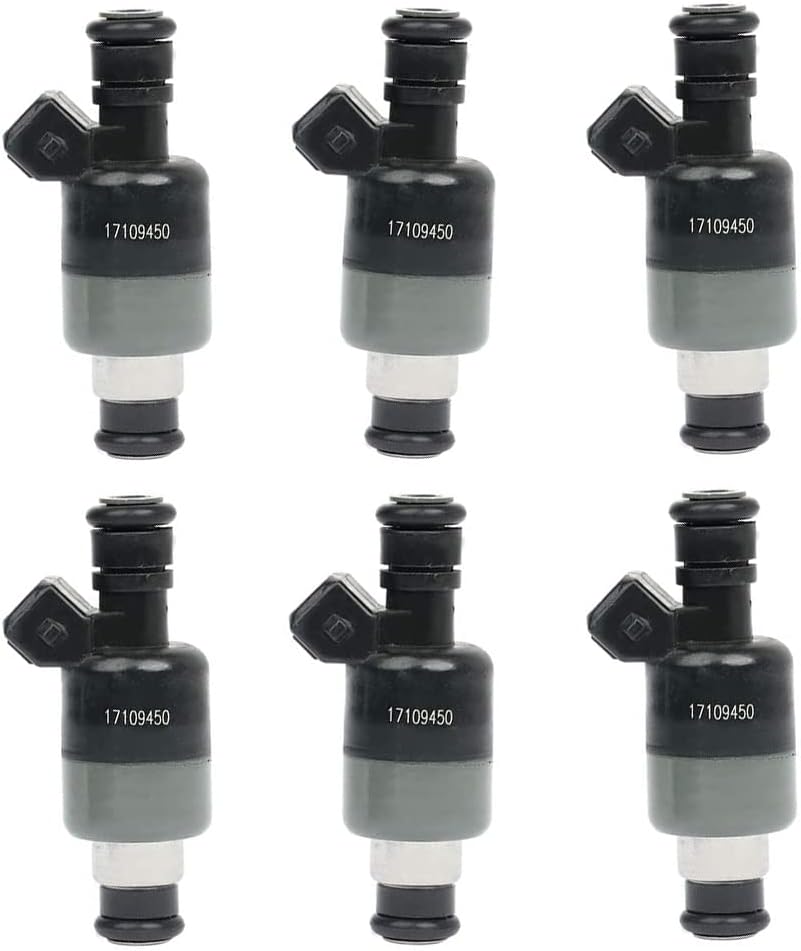 Riloer Ersatz-Motor-Einspritzdüsen, 6 Stück, kompatibel mit C-Hevrolet B-uick P-ontiac O-ldsmobile V