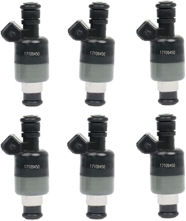 Riloer Ersatz-Motor-Einspritzdüsen, 6 Stück, kompatibel mit C-Hevrolet B-uick P-ontiac O-ldsmobile V