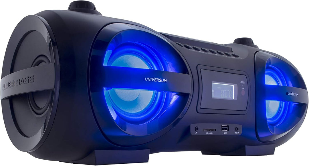 CD-Player Boombox Ghettoblaster mit Radio, CD, MP3, Bluetooth, USB, AUX UNIVERSUM BB 500-20