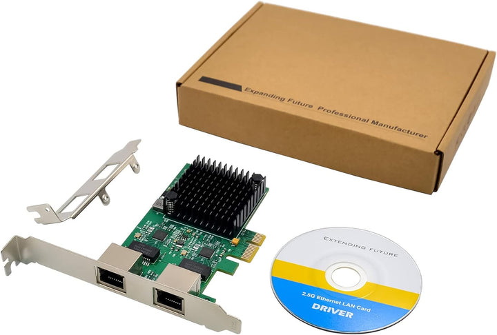 Dual-Port 2.5GBase-T PCIe Netzwerkadapter RTL8125B 2500/1000/100Mbps PCI Express Gigabit Ethernet NI