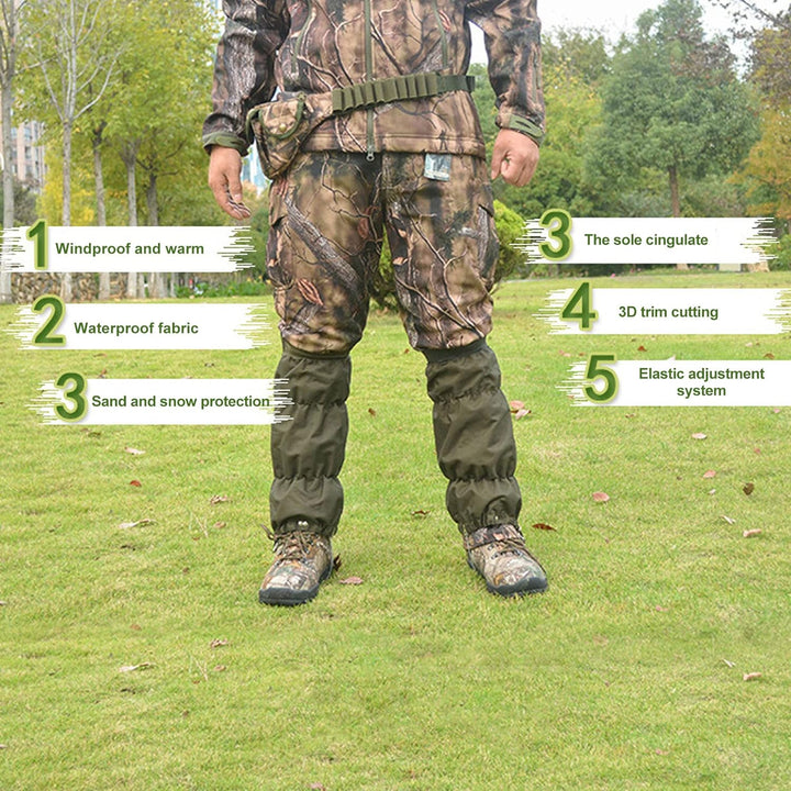 Alomejor Schlangengamaschen, Outdoor Jagd, Wasserdicht, Schlangenschutz, Schlangenbissschutz für Unt