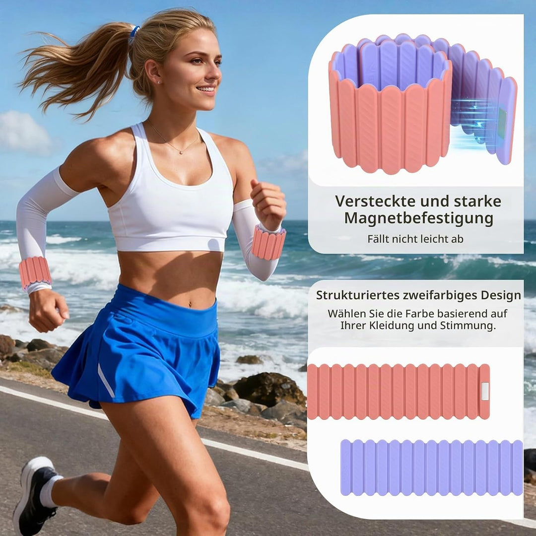 Abahub Magnetische Gewichte Hand Fuss Wrist Ankle Weights Handgelenk Gewichte für Beine und Arme Set