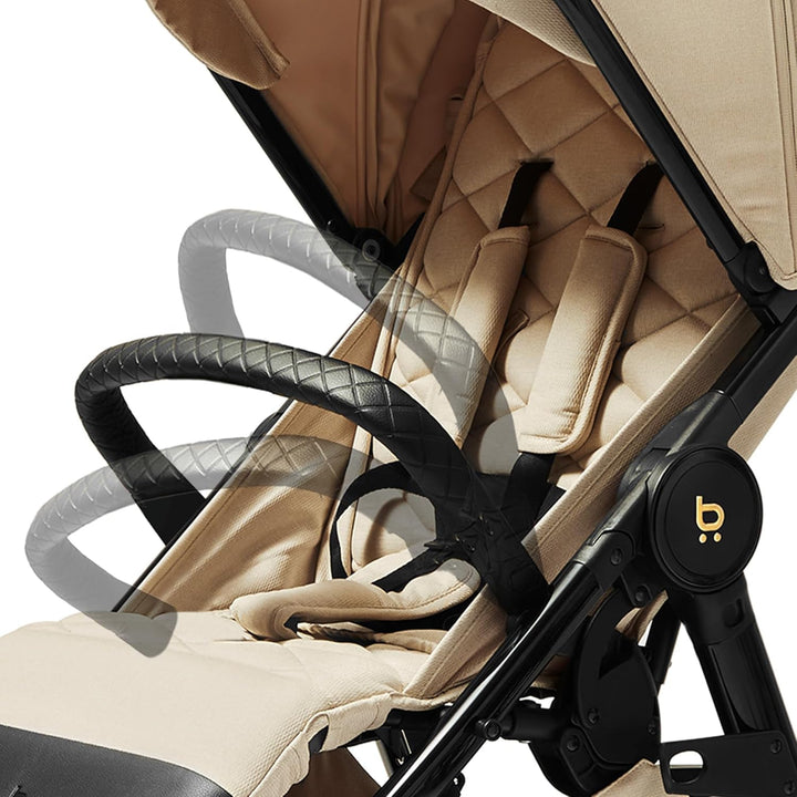 Xplode Chrome Kinderwagen bis 22 kg, isolierter Fusssack, Flaschenhalter, Regenschutz und Moskitonet