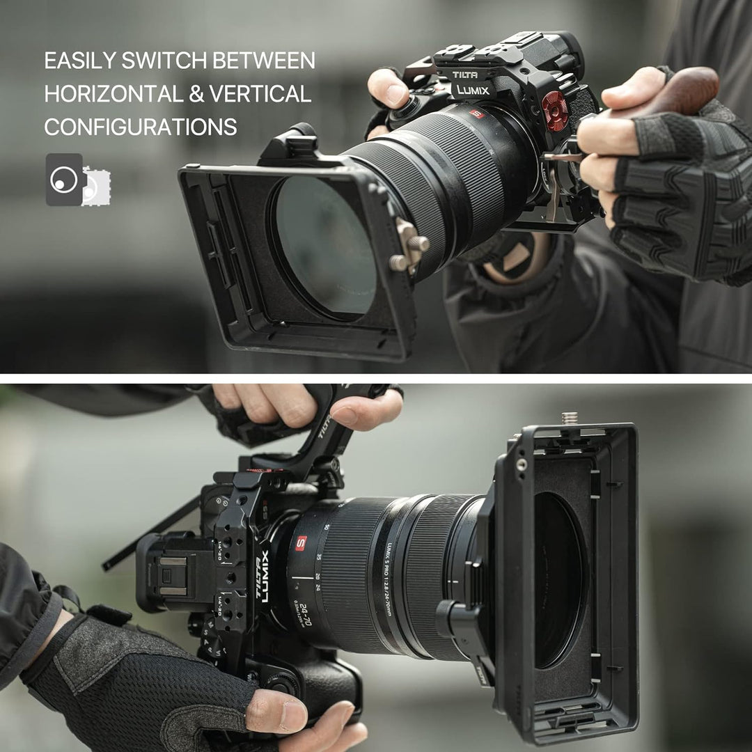 Tilta Full Camera Cage Kompatibel mit Lumix S5 II/S5 IIX/G9 II mit HDMI USB-C Kabelklemme - Schwarz