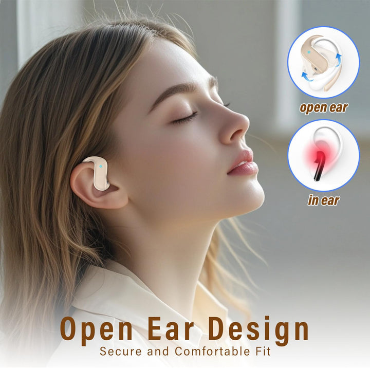 Open Ear Kopfhörer Bluetooth 5.4 HiFi Stereo, 2026 Kopfhörer Kabellos Bluetooth mit ENC Noise Cancel