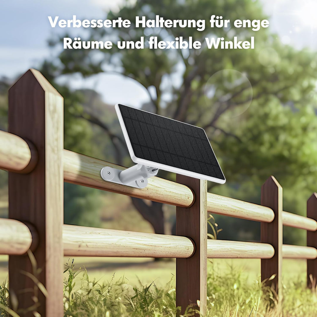 eufy 5W Solarpanel für Kamera kompatibel mit Eufycam 2C S220 E30 S330 4M Kabel 5V IP65 Wasserdicht f