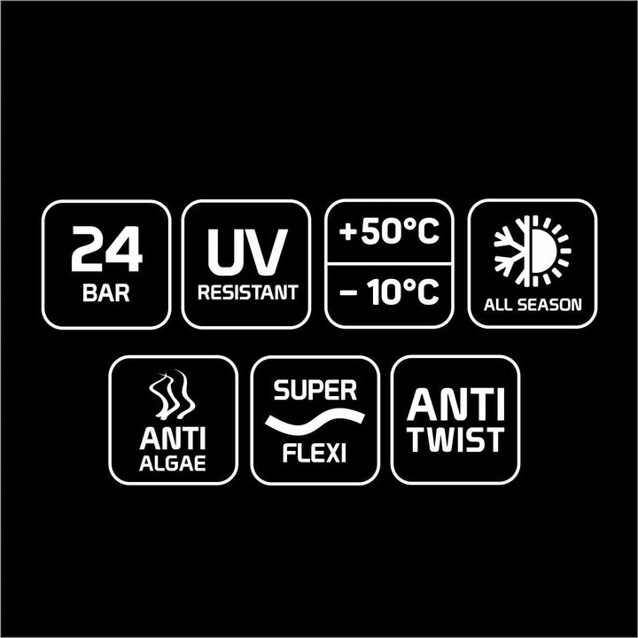 Cellfast ORANGE ATSV Gartenschlauch 5-Lagen-Schlauch Wasserschlauch Trikotgewebe UV-beständig 24 bar
