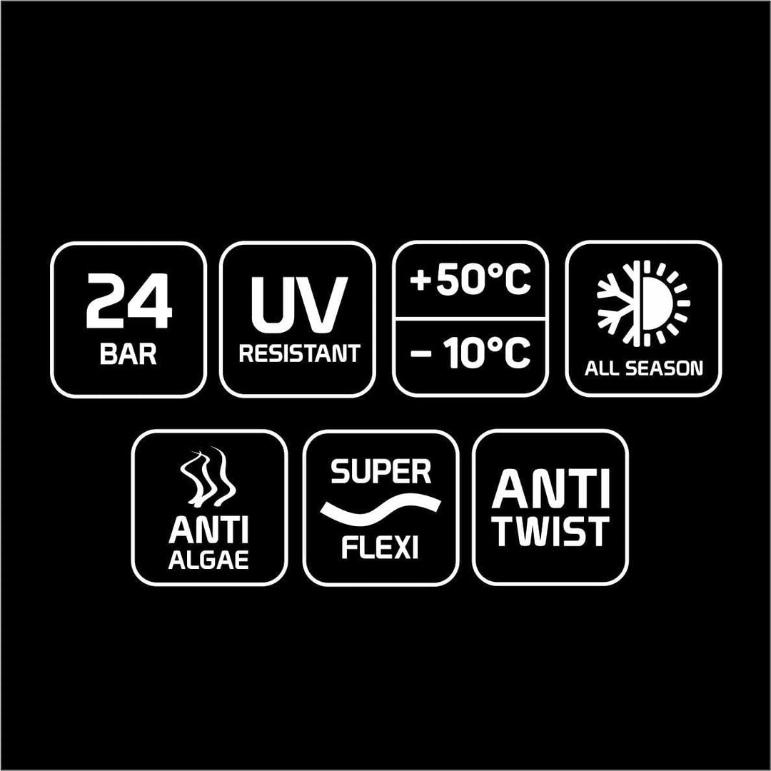 Cellfast ORANGE ATSV Gartenschlauch 5-Lagen-Schlauch Wasserschlauch Trikotgewebe UV-beständig 24 bar