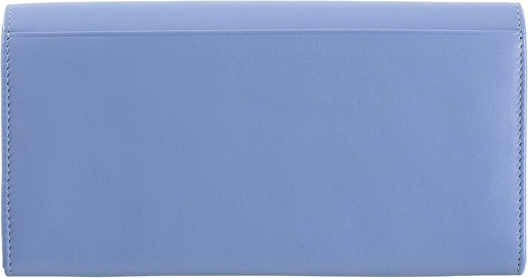 DUDU Grosse Damengeldbörse aus farbigem Leder, Kontinentale Brieftasche, Kreditkartenfächer, Münzgel
