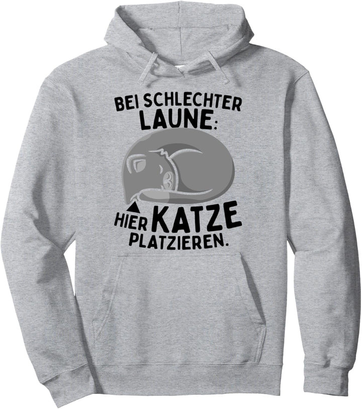 Bei Schlechter Laune Hier Katze Platzieren Katzen Therapie Pullover Hoodie