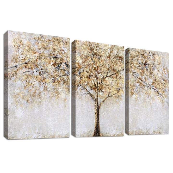 3 Panels Mit Rahmen Leinwand Bilder Abstrakte Baum Bild auf Leinwand Malerei Kunstdrucke Poster Bild