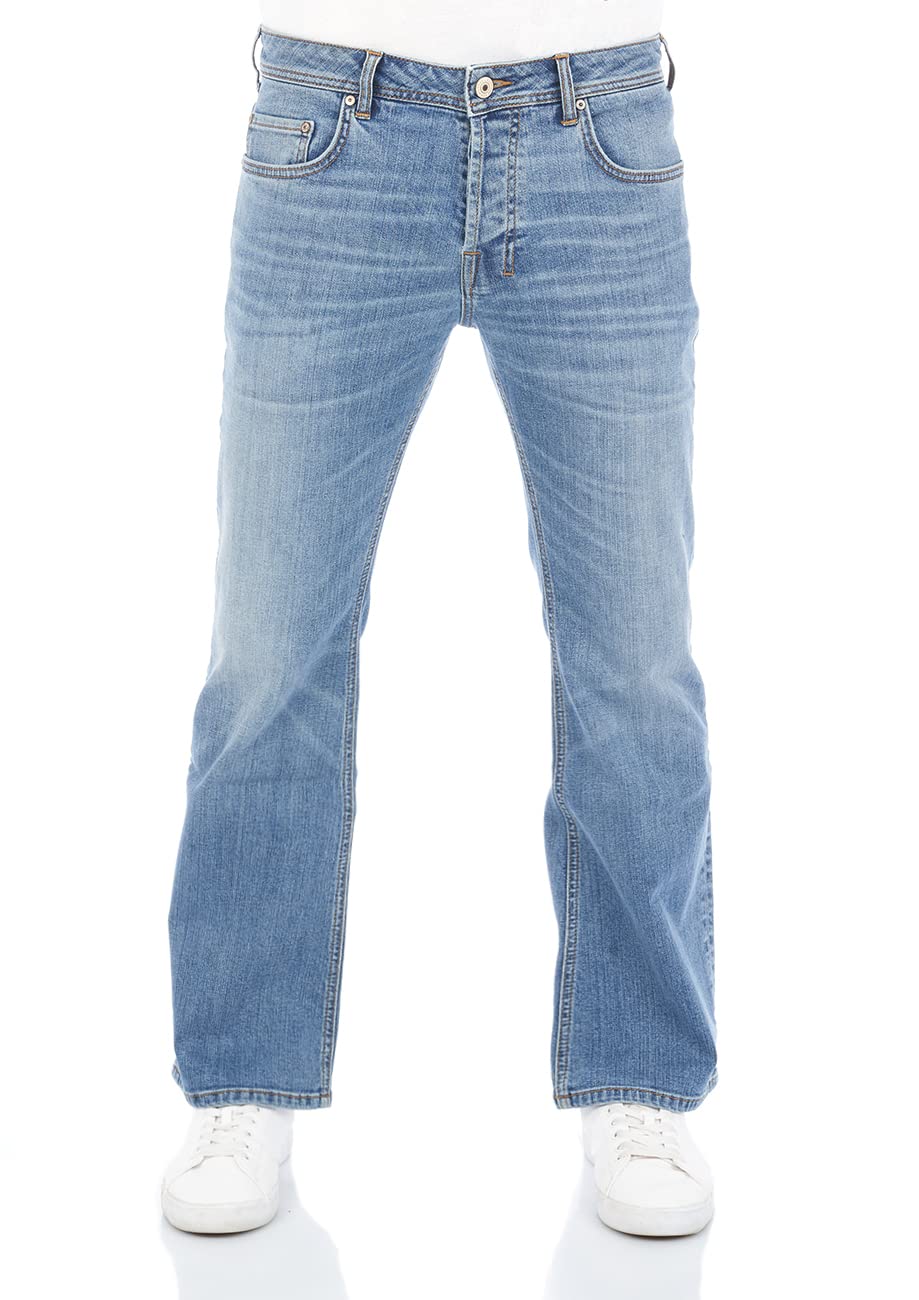 LTB Jeans Hose Herren Bootcut Timor Denim Stretch Tiefer Bund Blau Schwarz 28W - 40W 30L - 36L 28W /