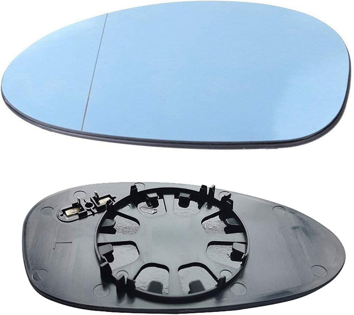 KYYET Seitenwindtür-Rückspiegelglas für E82 E90 E91 E92 E46 blau getönt (links und rechts) Left&Righ