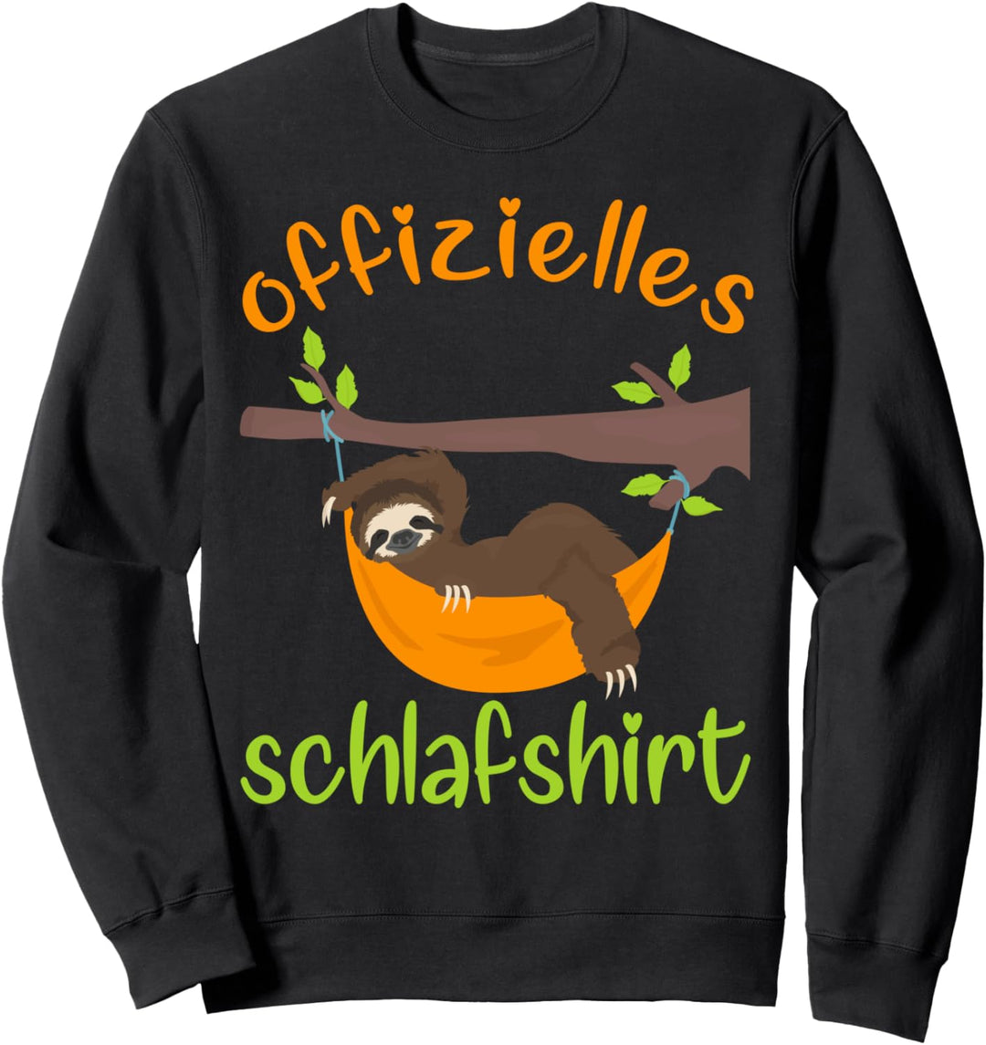 Schlafhemd Schlafanzug Nachthemd Faultier Sweatshirt