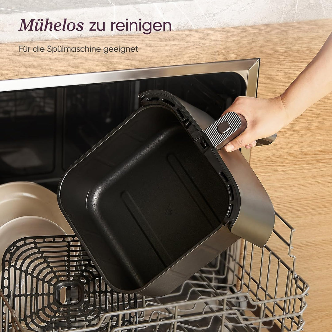 Cosori Turboblaze Heissluftfritteuse Airfryer, 9-in-1 Air Fryer XXL 6L, leiser DC Motor mit 5 Geschw