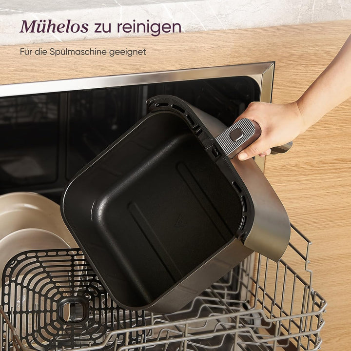 Cosori Turboblaze Heissluftfritteuse Airfryer, 9-in-1 Air Fryer XXL 6L, leiser DC Motor mit 5 Geschw