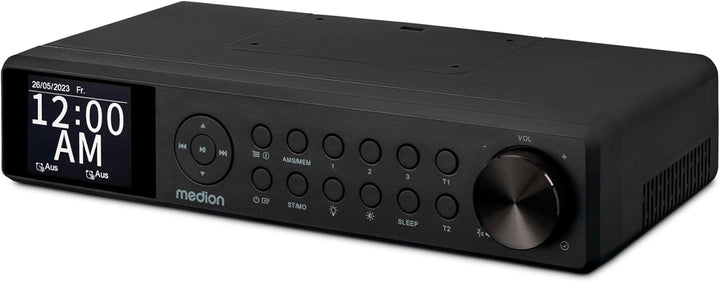 MEDION P66750 Küchen Unterbauradio (DAB+ Küchenradio, PLL UKW Radio, dimmbares TFT Farbdisplay, Koch