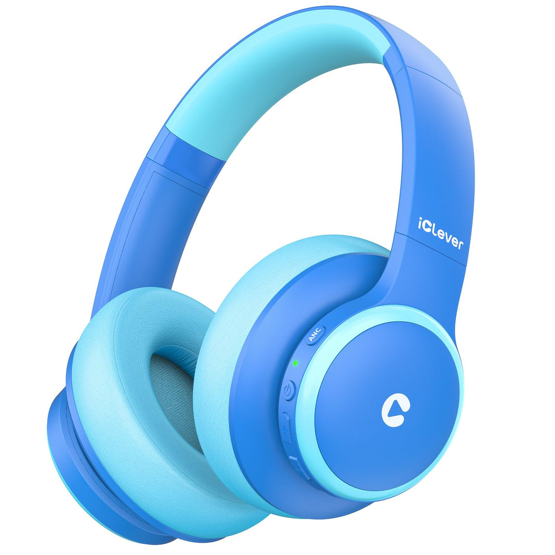 iiClever Noise Cancelling Bluetooth Kopfhörer Kinder, 60 Spielzeit, Sichere Lautstärke 80 dBA, Typ-C