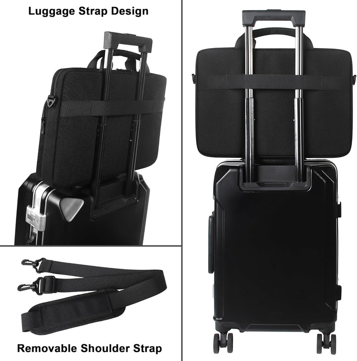 DOMISO Laptoptasche 17 Zoll Business Aktentasche Herren Wasserabweisend Laptop Tasche Schultertasche